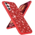 thumbnail image 1 of Dteck Compatible with Samsung Galaxy A35 5G Case,Shockproof Glitter Case Bling Sparkly Soft TPU and PC Silicone Shiny Girl Women Thin Protective Cover for Galaxy A35 5G,Red, 1 of 5
