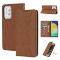 thumbnail image 1 of Dteck Compatible with Samsung Galaxy A52 4G,Samsung Galaxy A52 5G Flip Wallet Case with Wrist Strap,Shockproof PU Leather Magnetic Closure Folio Card Slots Kickstand Phone Case,Brown, 1 of 11
