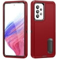 thumbnail image 1 of Dteck Compatible with Galaxy A53 5G Case with Kickstand Built in, Heavy Duty Shockproof Rugged Cover for Samsung Galaxy A53 5G,Red, 1 of 7