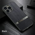 thumbnail image 1 of Dteck Compatible with iPhone 14 Pro Max Case Wood Grain Outside Design TPU Hybrid Case, Black, 1 of 8