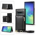 thumbnail image 1 of Dteck Crossbag Case For Samsung Galaxy S10e, Premium PU Leather Wallet Case Credit Card Holder Stand Cover, Black, 1 of 9