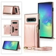 thumbnail image 1 of Dteck Crossbag Case For Samsung Galaxy S10e, Premium PU Leather Wallet Case Credit Card Holder Stand Cover, Rosegold, 1 of 9