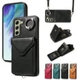 thumbnail image 1 of Dteck Crossbody Wallet Case for Samsung Galaxy A15 5G, Card Holder Phone Case with Ring Stand, Premium PU Leather Protective Case with Removable Shoulder Strap for Galaxy A15,Black, 1 of 10