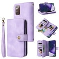 thumbnail image 1 of Dteck Crossbody Wallet Case for Samsung Galaxy Note20, Premium PU Leather Handbag Zipper Pocket with Wrist Strap Lanyard Folio Flip Case for Galaxy Note20,Purple, 1 of 8