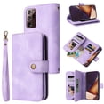 thumbnail image 1 of Dteck Crossbody Wallet Case for Samsung Galaxy Note20 Ultra, Premium PU Leather Handbag Zipper Pocket with Wrist Strap Lanyard Folio Flip Case for Galaxy Note20 Ultra,Purple, 1 of 8