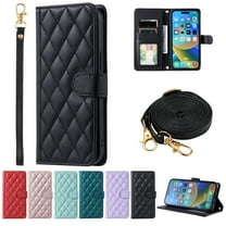 Dteck Crossbody Wallet Case for Samsung Galaxy S21, PU Leather Phone Case with Card Holder Kickstand & Wrist Strapp Cover Magnetic Closure Flip Handbag Purse Shell for Women,Black
