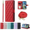 thumbnail image 1 of Dteck Crossbody Wallet Case for Samsung Galaxy S23, PU Leather Phone Case with Card Holder Kickstand & Wrist Strapp Cover Magnetic Closure Flip Handbag Purse Shell for Women,Red, 1 of 6