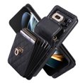 thumbnail image 1 of Dteck Crossbody Wallet Case for Samsung Galaxy Z Flip 4, Z Flip4 5G Case with 6 Card Slots, Stylish Soft PU Leather Shockproof Phone Case with Adjustable Strap for Galaxy Z Flip4,Black, 1 of 9
