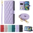 thumbnail image 1 of Dteck Crossbody Wallet Case for Samsung Note 10 Plus, PU Leather Phone Case with Card Holder Kickstand & Wrist Strapp Cover Magnetic Closure Flip Handbag Purse Shell for Women,Purple, 1 of 6