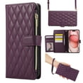thumbnail image 1 of Dteck Crossbody Wallet Case for Google Pixel 6, 6-Card Holder Elegant Soft PU Leather Magnetic Buckle Shoulder Strap Zipper Pocket Handbag Purse Phone Case,Deep Purple, 1 of 7