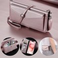 thumbnail image 1 of Dteck Crossbody Wallet Case for iPhone 16e,Magnetic Leather Card Slot Cash Pocket Case Shockproof Kickstand Full Body Protection Cover with Shoulder Strap/Wrist Strap,Rosegold, 1 of 8