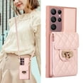 thumbnail image 1 of Dteck Crossbody Wallet Phone Case for Samsung Galaxy S25 Ultra 6.9", Multi-function Card Slots Pocket PU Leather Cover Women Men for Samsung S25 Ultra,Pink, 1 of 8