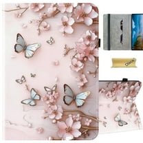 Dteck Cute Case for iPad mini 7 (A17 Pro) / iPad mini 6th Gen 8.3 inch, Slim Lightweight Fashion Pattern Stand Cover,Pink Butterfly