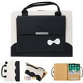 thumbnail image 1 of Dteck Cute Case for iPad Air 13 Inch 2024 / iPad Pro 12.9" 2022/2021/2020/2018, Slim Handbag Leather Protective Cover with Auto Wake/Sleep Stand Hand Strap Pocket for Girls Woman Kids,Black Bowknot, 1 of 5
