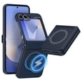 thumbnail image 1 of Dteck Designed for Samsung Galaxy Z Flip 5 Case with Hinge Protection, Slim Full Body Protective Shockproof Phone Case with Screen Protector for Galaxy Z Flip 5,Deep Blue, 1 of 6