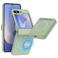 thumbnail image 1 of Dteck Designed for Samsung Galaxy Z Flip 5 Case with Hinge Protection, Slim Full Body Protective Shockproof Phone Case with Screen Protector for Galaxy Z Flip 5,Green, 1 of 6