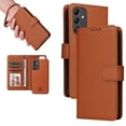 thumbnail image 1 of Dteck Detachable 2 in 1 Wallet Case for Samsung Galaxy A13 5G,Magnetic Leather Card Slots Case Shockproof Rubber Mag-Safe Cover with Wrist Strap,Brown, 1 of 13