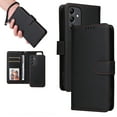 thumbnail image 1 of Dteck Detachable 2 in 1 Wallet Case for Samsung Galaxy S23 FE,Magnetic Leather Card Slots Case Shockproof Rubber Mag-Safe Cover with Wrist Strap,Black, 1 of 13