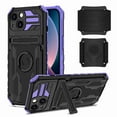 thumbnail image 1 of Dteck Detachable Sports Wristband Case for iPhone 13, Shockproof Hard PC Silicone Bumper Hybrid Kickstand Cover, Great for Hiking Biking Walking Gym Running Workout Exercise Arm Band Case (Purple), 1 of 10