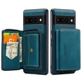 thumbnail image 1 of Dteck Detachable Wallet Case for Google Pixel 9 Pro / 9, Shockproof Zipper RFID Blocking Wallet Card Slots Stand Flip PU Leather Phone Cover for Google Pixel 9 Pro / 9 5G (2024), Blue, 1 of 1