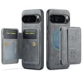 thumbnail image 1 of Dteck Detachable Wallet Case for Google Pixel 9 Pro XL,Magnetic Leather Card Slot Wallet 2 in 1 Case Shockproof Kickstand Cover for Google Pixel 9 Pro XL,Gray, 1 of 6