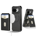 thumbnail image 1 of Dteck Detachable Wallet Case for Google Pixel 9A with Stand, Strong Magnetic Card Holder Case Compatible with MagSafe, Shockproof PU Leather RFID Blocking Flip Credit Purse Cover, Black, 1 of 8