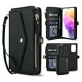 thumbnail image 1 of Dteck Detachable Wallet Case for Samsung Galaxy A52 5G,Magnetic Leather Case 2 in 1 Card Slots Pocket Compatible with MagSafe Shockproof Cover with Wrist Strap/Shoulder Strap,Black, 1 of 8