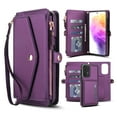 thumbnail image 1 of Dteck Detachable Wallet Case for Samsung Galaxy A52 5G,Magnetic Leather Case 2 in 1 Card Slots Pocket Compatible with MagSafe Shockproof Cover with Wrist Strap/Shoulder Strap,Purple, 1 of 8