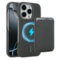 thumbnail image 1 of Dteck Detachable Wallet Case for iPhone 16 Pro Max,Shockproof Carbon Fiber Texture PC Case Compatible with Mag Safe Leather Card Slot Pocket for iPhone 16 Pro Max,Gray, 1 of 7