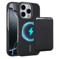thumbnail image 1 of Dteck Detachable Wallet Case for iPhone 16 Pro Max,Shockproof Carbon Fiber Texture PC Case Compatible with Mag Safe Leather Card Slot Pocket for iPhone 16 Pro Max,Black, 1 of 7