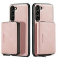 thumbnail image 1 of Dteck Detachable Zipper Wallet Case for Samsung Galaxy S23,Magnetic Leather Card Pocket Bag Removable 2 in 1 Case Shockproof Rubber Kickstand Cover,Pink, 1 of 7