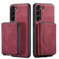 thumbnail image 1 of Dteck Detachable Zipper Wallet Case for Samsung Galaxy S23 Plus/S23+,Magnetic Leather Card Pocket Bag Removable 2 in 1 Case Shockproof Rubber Kickstand Cover,Red, 1 of 7