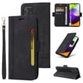 thumbnail image 1 of Dteck Fit for Samsung Galaxy A52 4G/5G Wallet Phone Case with Wrist Strap,Shockproof Premium PU Leather Magnetic Clasp ID Credit Card Holder Slots Flip Stand Protective Phone Cover,Black, 1 of 15