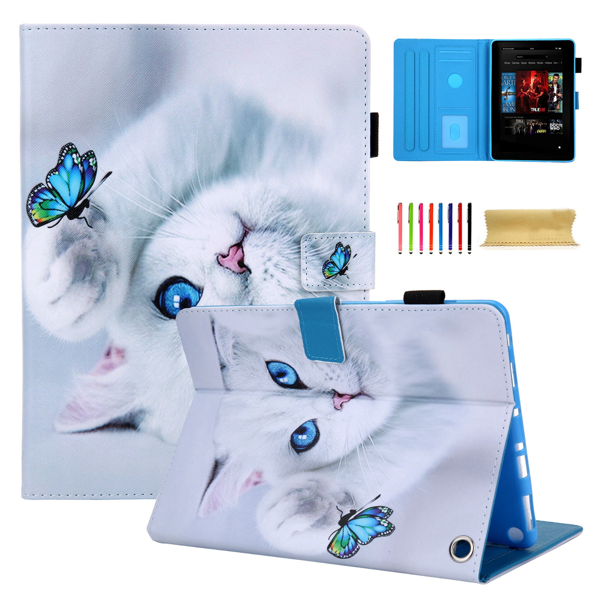 Dteck Flip Case for AllNew Kindle Fire HD 10 2021/Fire HD 10 Plus 2021