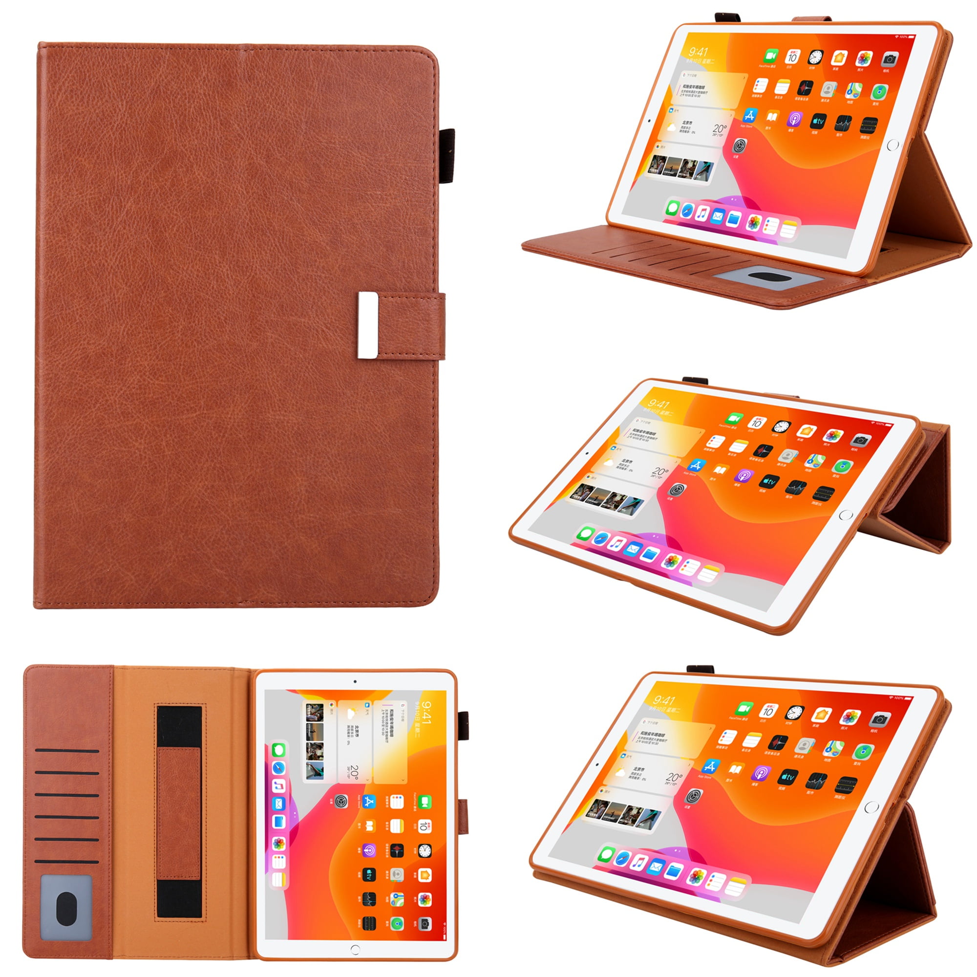 Dteck Flip Case For Apple iPad Pro 11 inch, Business Wallet Case PU Leather Magnetic Flip Folio Cover with Apple Pencil Holder / Auto Sleep Wake Function / Multiple Stand Angles, Brown
