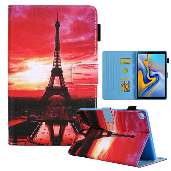 Dteck Flip Case for Samsung Galaxy Tab A7 Lite 8.7-inch 2021 Tablet models SM-T220 / T225, Cute Pattern PU Leather Folio Case Multi-angle Stand Cover with Card Slots,09 Tower