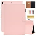 thumbnail image 1 of Dteck Flip Case for iPad 9th Gen/iPad 8th Gen/iPad 7th Gen 10.2 inch, iPad Air 3rd Gen Case, Folio Wallet Case with Multi-Angle Viewing Stand, Auto Wake Sleep, Pink, 1 of 5