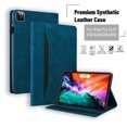 thumbnail image 1 of Dteck Flip Case for iPad Air 13 Inch Case M2 (2024), iPad Pro 12.9 Inch Case 2022/2021/2020/2018, Matte PU Leather Folio Cover with Card Slots Pocket, Stand Business Case,Blue, 1 of 6