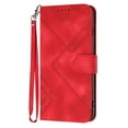thumbnail image 1 of Dteck Flip Case for iPhone 16 Plus Case, Shockproof PU Leather Wallet Magnetic TPU Inner with Viewing Stand & Card Holder Wrist Strap Folio Phone Cover, Red, 1 of 7