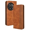 thumbnail image 1 of Dteck Flip Wallet Case for OnePlus 12R 5G, [3 Card Slots][Stand Function] PU Leather Shockproof Protective Case Magnetic Closure Phone Cover for OnePlus 12R 5G 2024,Brown, 1 of 7