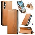 thumbnail image 1 of Dteck Flip Wallet Case for Samsung Galaxy A26 5G,Leather Magnetic Folio Cover with Card Holder Kickstand Shockproof TPU Full Body Protective Phone Case,Brown, 1 of 7