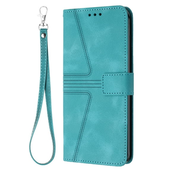 Dteck Flip Wallet Case for Samsung Galaxy A35, PU Leather Magnetic Folio Cover with Card Holder Wrist Strap, Shockproof Kickstand Protective Case for Samsung Galaxy A35 5G,Green