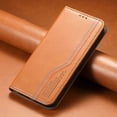 thumbnail image 1 of Dteck Flip Wallet Case for Samsung Galaxy S25 Ultra,Leather Magnetic Folio Cover with Card Holder Kickstand Shockproof TPU Full Body Protective Phone Case,Brown, 1 of 6