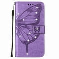 thumbnail image 1 of Dteck Flip Wallet Case for Google Pixel 6 Pro PU Leather Bling Diamond Buttefly Card Holder Wrist Strap Stand Phone Cover,Lightpurple, 1 of 1