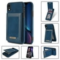 thumbnail image 1 of Dteck Flip Wallet Case for iPhone XR 6.1 inch,Luxury PU Leather Multi-functional Card Slot Case Holder Kickstand Shockproof Cover.For iPhone XR,Blue, 1 of 9