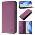 thumbnail image 1 of Dteck Flip Wallet Case for iPhone 11, Strong Magnetic Closure PU Leather Folio Cover with Card Holder Kickstand, TPU Shockproof Durable Protective Phone Cover,Dark Purple, 1 of 8