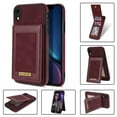 thumbnail image 1 of Dteck Flip Wallet Case for iPhone XR 6.1 inch,Luxury PU Leather Multi-functional Card Slot Case Holder Kickstand Shockproof Cover.For iPhone XR,Winered, 1 of 9