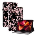 thumbnail image 1 of Dteck Flower Pattern Case for iPad Pro 11 inch 2024,PU Leather Card Slots Case Shockproof Stand Full Body Protection Cover for iPad Pro 11-in. (M4) 2024,Plum blossom, 1 of 5