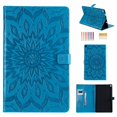 thumbnail image 1 of Dteck Flower Patterned Case For Amazon Kindle Fire HD10 2017/2018/2019 Released (10.1-inch),Magnetic Leather Card Holder Wallet Folio Kickstand Protective Cover,Blue, 1 of 6