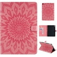 thumbnail image 1 of Dteck Flower Patterned Case For iPad 10.2-inch 9th Generation 2021/iPad 8th/7th Gen 10.2"/Air 3rd Generation 10.5 inch (2019),Magnetic Leather Card Holder Wallet Kickstand Protective Cover,Pink, 1 of 5